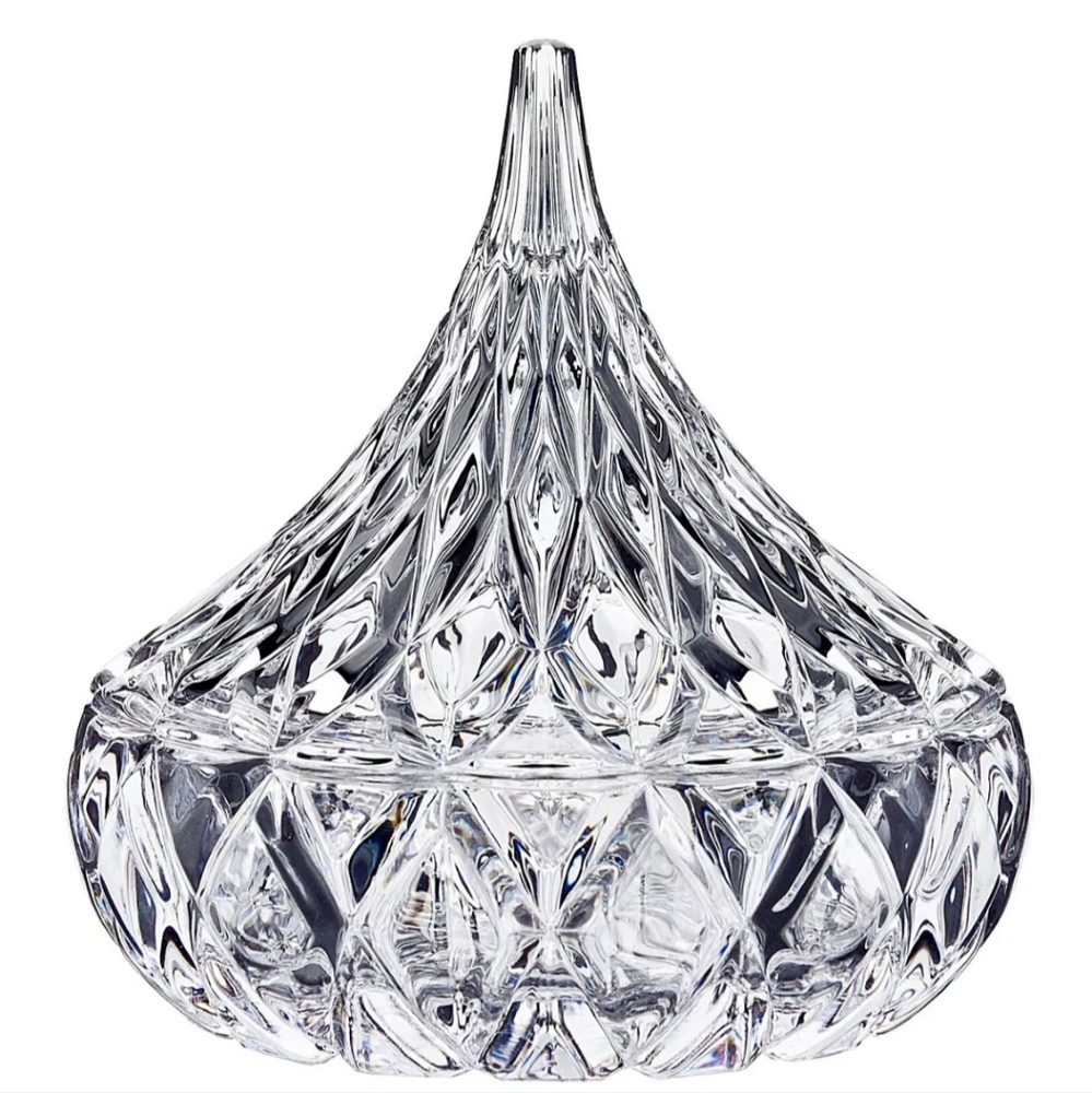 Clear Hershey's Kiss Crystal Candy Dish